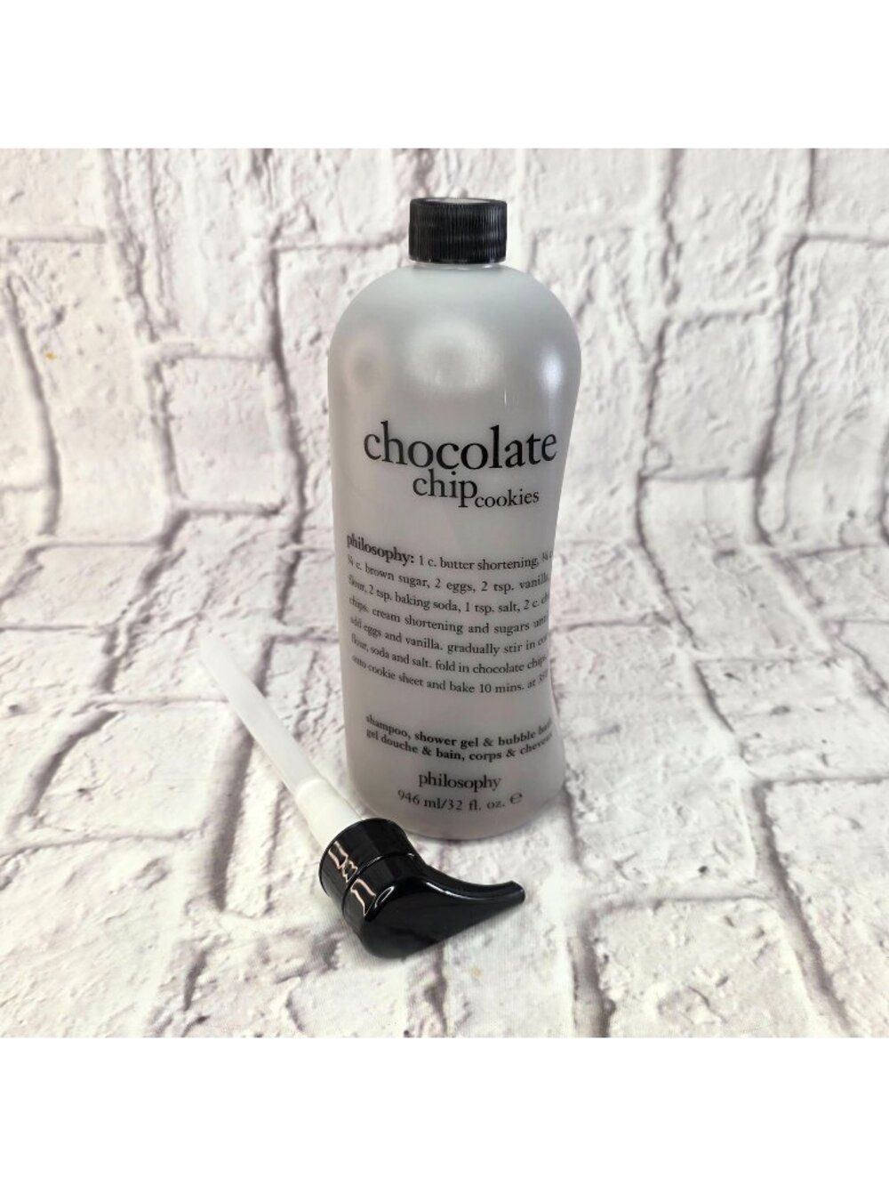 Philosophy Chocolate Chip Cookies Shampoo Shower Gel & Bubble Bath 32 fl oz W/ P - Picture 1 of 6